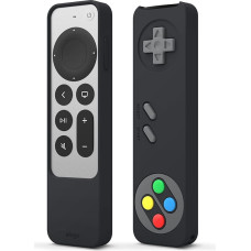 elago R4 Retro Case Compatible with Apple TV 4K Siri Remote 3rd Generation (2022) and 2nd Generation (2021) - Classic Controller Design [Non-Functional] (Black)