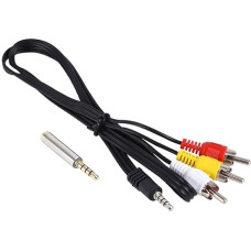 AV Cable AV Video Cable for Raspberry Pi 2 Model B + Plug & Play Support 1 to 3 Outputs and Connection of Audio and Video