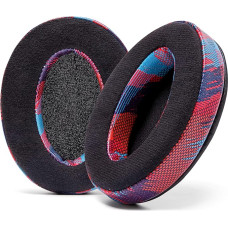 WC PadZ Velour - Ultimate Ear Pads by Wicked Cushions - Compatible with Audio Technica, HyperX, SteelSeries Arctis & More - Extra Thick - Large Opening - Soft Memory Foam |(Speed Racer)