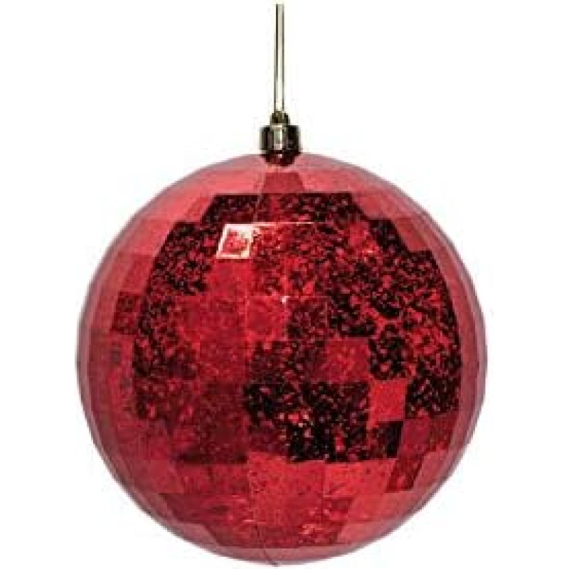 EUROCINSA Ref.27238 Ball Pendant Faceted (Pet) Antique Red 15 Diameter cm 4 Pieces 15 cm