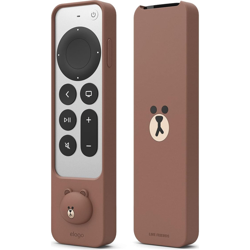 elago Line Friends Slim Case Compatible with Apple TV 4K Siri Remote 3rd Generation (2022) and 2nd Generation (2021)