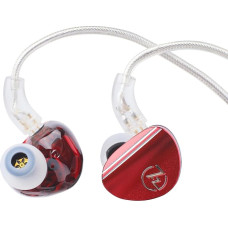 LINSOUL 7HZ SONUS 1DD+1BA Dual Driver In Ear Monitor, HiFi In-Ear Headphones IEM, with Removable High-End Silver-plated OCC Cable, Aluminium Back Cavity for Audiophiles, Gaming Earbuds (Red, 3.5 mm)