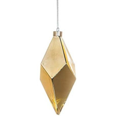 EUROCINSA 28337 Ornament Pendant Diamond Metal Gold 10 Diameter x 22 cm Pack of 6 Gold One Size