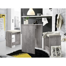 möbelando Doris I baro stalas su 2 taburetėmis