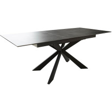 DELIFE Daven Valgomojo stalas 160/200 x 90 x 76 cm Pilka keramika Išplečiamas