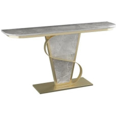 Goldener Konsolentisch, 80/100/120 * 30 * 80 cm schmaler Eingangstisch, Sofa-Konsolentisch, moderner Konsolentisch für den Flur im Wohnzimmer (Farbe: Grau, Größe: 100 cm)