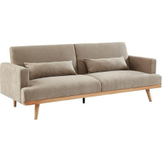 Vente-unique - Sofa Bed Folding Sofa 3-Seater - Fabric - Beige - ESME