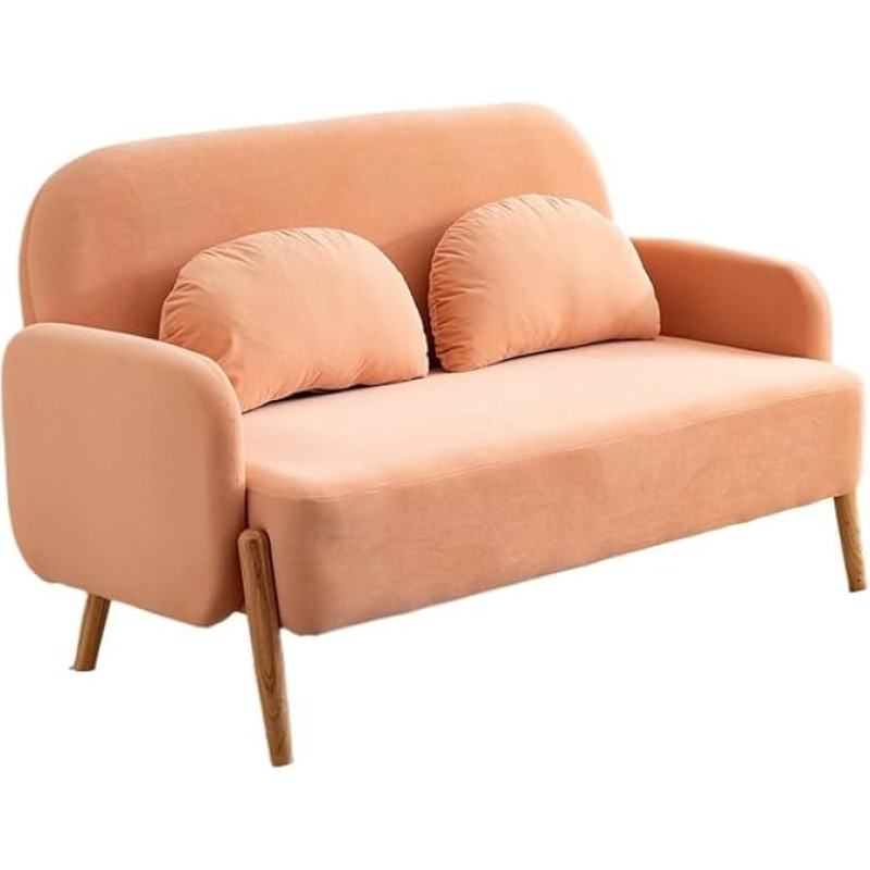 Mažų erdvių sofos, medžiaginė sofa, nedidelis butas, paprastas, modernus gyvenamasis kambarys, drabužių parduotuvė, miegamasis, vienvietė, dvivietė, trivietė maža sofa Svetainės baldai (spalva: B, dydis: 110 cm)