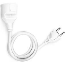 Power Cord White Flexible Extension Cable 4 m with Child Protection