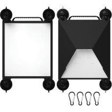 DANLIKT 2 in 1 Starlink Mini Suction Cup Mount Protective Silicone Case with 4 Strong Suction Cups for Starlink Mini Travel Car Boat RV