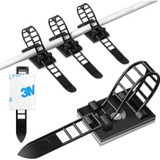 100 vnt. nailoninių kabelių raiščių, laidų spaustukų ir spaustukų su lipniu laikikliu, stipriai lipnios juostos su varžto skyle, puikiai tinka namams, biurui ir dirbtuvėms, juodos spalvos