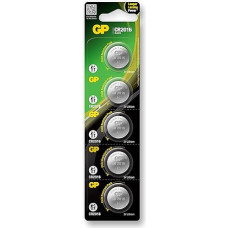 GP Lithium Button CR2016 (DL2016) card of 5