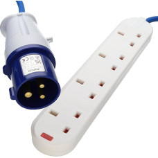 kenable 4 Way 16a Motorhome/Caravan/Camping Power Cable Electric Hook Up Extension Connection Cable 2 m [2 Metres/2 m]