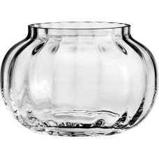 Holmegaard Primula tea light holder, diameter 9.5 cm, made of mouth-blown glass, grey