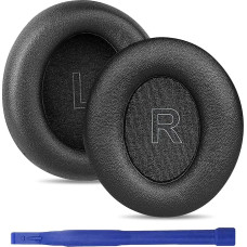 umvowuxa Replacement Earpads Compatible with Anker Soundcore Life Q30 Headphones Soft Protein Leather Black