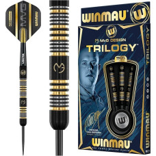 WINMAU Michael Van Gerwyn MvG Trilogy Professional Steeltip Tungsten Dart Set with Flights and Shafts
