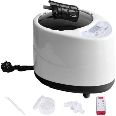 Saunos garų generatorius, garinė pirtis, pirties garintuvas, saunos garų generatorius su nuotolinio valdymo pulteliu, 1000 W 3 l garinės pirties rinkinys, kūno detoksikacijos garų aparatas (ES kištukas 220 V)