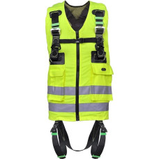 Flourescent Safety Fall Arrest Harness Jacket High Vis Scaffold Cherry Picker Scaffolding