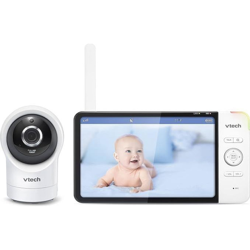 Vtech Digitales WiFi Babyphone 7 Zoll Farbbildschirm mit Infrarot Nachtsicht (erneuert)