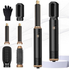 Hairstyler 5-in-1 Set, Air Styler, Magic Styler, Negative Lonen Hair Styler with Automatic Curling Iron, Air Styler Thermal Brush Hair Dryer
