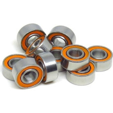 NOVOCE 10 stücke S686 2RS Angelrollen Lager 6x13x5mm ABEC-7 Edelstahl Hybrid Keramik Kugellager 686 S686C SMR686 RS 2OS (Dydis : S695C-2OS 5x13x4mm)