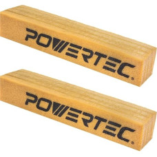 POWERTEC Abrasive Cleaning Stick for Sanding Belts and Discs Natural Rubber Eraser Woodworking Workshop Tools for Sanding Perfection (2 Pack) 71407-P2