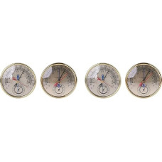5 Inch Minimal Hygrometer No Battery Wall Mounted Wall Hanging Indoor Outdoor Analog Temperature Humidity Meter Garden Clock Outdoor