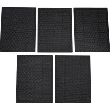 5 vnt. saulės kolektorių rinkinys, 5 W pagal 5 V monokristalinio silicio ETFE saulės elementų lietaus dangtelis Lauko saulės įkroviklis, skirtas stovyklavimui, DIY, projektams