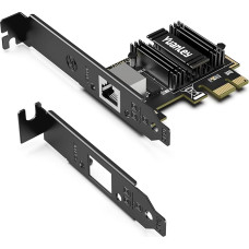 YuanLey 5Gb PCIe tinklo kortelė, 5G Base-T PCI Express Ethernet adapteris su RTL8126, palaiko WOL, 5G/2.5G/1G/100Mbps RJ45 prievadas, skirtas PC Windows/Linux