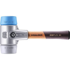 Simplex 3113.062 Minkštas TPE minkštas / TPE vidutinis minkštas plaktukas su aliuminio korpusu ir aukštos kokybės itin trumpa medine rankena Skersmuo 60 mm Rankenos konstrukcija itin trumpa