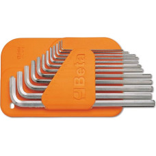 Beta 96LC/SC12 Šešiakampių šešiakampių raktų rinkinys, 12 dalių, išlenktas, ilgas (96LC)