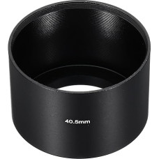 PATIKIL 40,5 mm juodas objektyvo gaubtas su matine apdaila ir antirefleksine vidine dalimi + valymo šluostė fotoaparato objektyvui