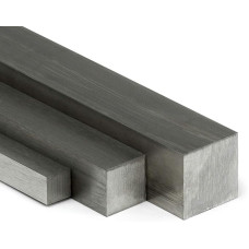 Nerūdijančio plieno kvadratinis VA V2A ruošinys H11-30x30 mm Ilgis 500 mm (50 cm)