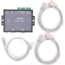 Serijinis serveris, HF-5122 Dviejų serijinių prievadų serijinis serveris 5-36 VDC į Ethernet RS232/RS485/RS422