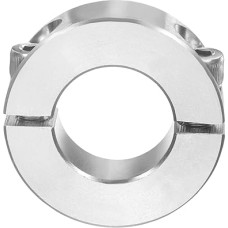 tiekimo žemėlapis Doppelter geteilter Schaftkragen, 2,2 cm Bohrung, zweiteiliger Klemmbund 3,8 cm Außendurchmesser, 1,27 cm Dicke, 303 Edelstahl-Setschrauben-Spaltring