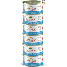 Almo Nature HFC Natural Megapack, Nassnahrung für Katzen - Atlantikthunfisch (6 Dosen x 70g)