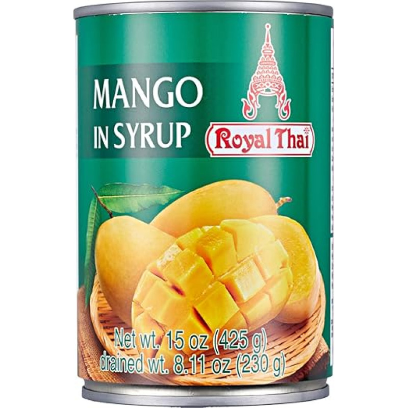 ROYAL THAI - Mango griežinėliai sirupe - (1 x 425 g)