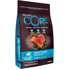 Wellness Core Dry Dog Food, Grain-Free, High Meat Content, Various Flavours.