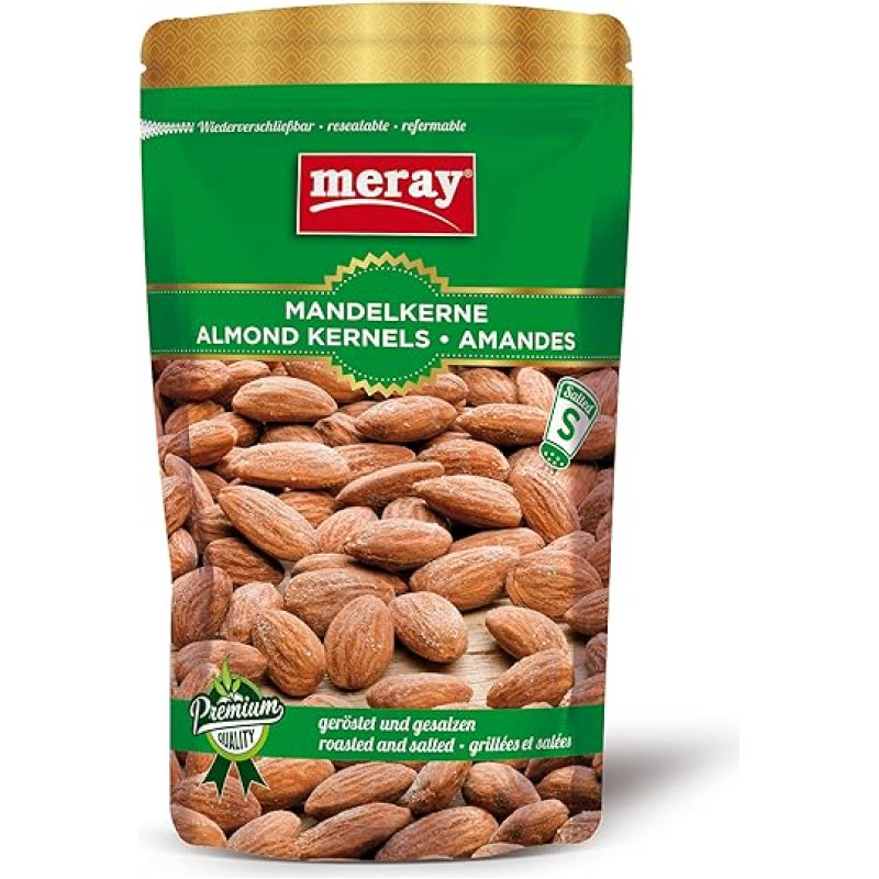 MERAY Skrudinti ir sūdyti migdolų branduoliai 150g