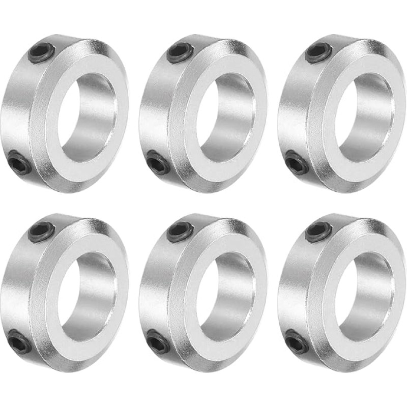 6 vnt. varžtų kaklo rinkinys 18 mm gręžimo aliuminio lydinio veleno apvadai 32 mm OD 10 mm pločio ašies batai, skirti linijiniam strypo veleno vadovui