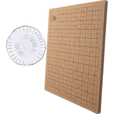 Operitacx Macrame Board aus Kork mit Nadeln Wiederverwendbares Flechtbrett mit Langlebiges DIY Knotentool für Schmuck Textilien und Bastelprojekte