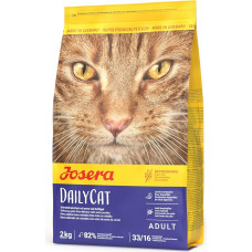 JOSERA DailyCat (1 x 2 kg) | Suaugusiesiems | Aukščiausios kokybės sausas ėdalas suaugusioms katėms | Paukštiena ir saldžiosios bulvės | Puikios žolelės ir sveiki vaisiai | Be grūdų | Maistas katėms | Pakuotė po 1 vnt.
