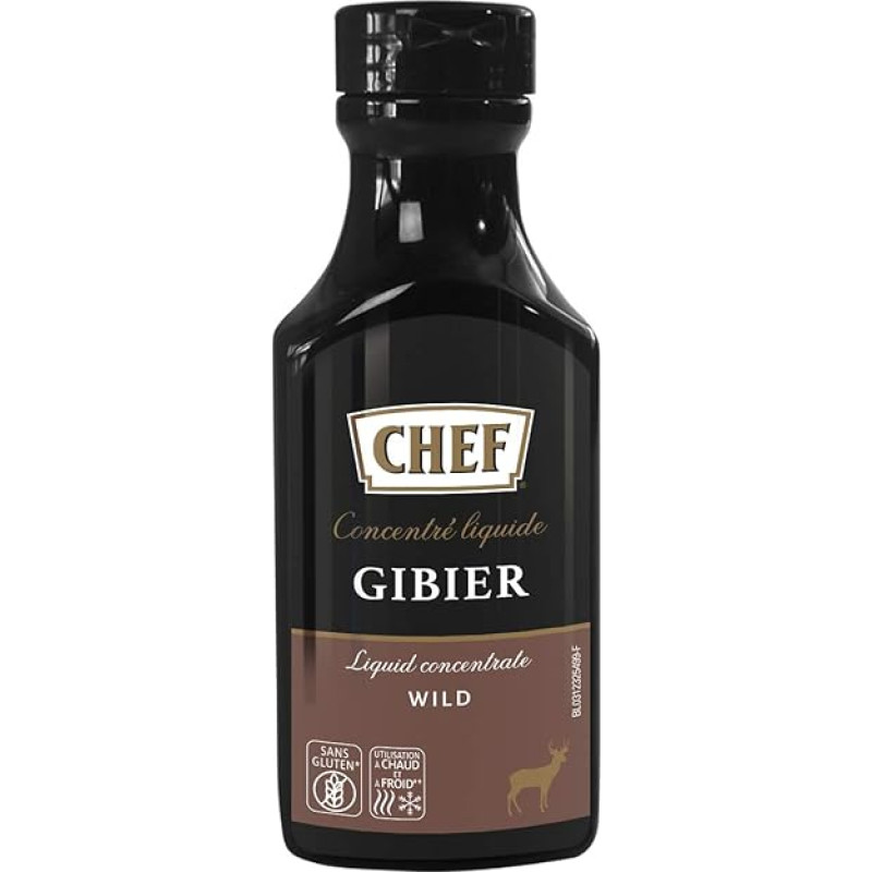 CHEF skystas koncentratas Wild Flavour Boost pikantiškiems mėsos patiekalams, 100 % natūralaus skonio, pakuotė po 1 (1 x 200 ml)