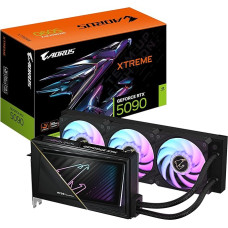 Gigabyte Aorus GeForce RTX 5090 Xtreme Waterforce 32G Graphics Card - 32 GB GDDR7, 512 Bit, PCI-E 5.0, 2655 MHz Core Frequency, 3 x DP 2.1a, 1 x HDMI 2.1b, NVIDIA DLSS 4, GV-N5090AORUSX W-32GD