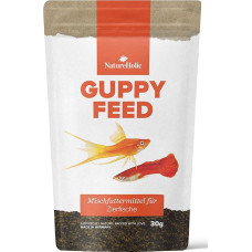 NatureHolic Guppy Food Fine Soft Granules I Žuvų maistas Akvariumas Pagrindinis maistas I Sveikata ir spalvų puošnumas I Švelni gamyba I Pagaminta Vokietijoje I 30 g