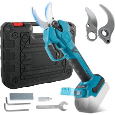 Cordless Pruning Shears Electric Secateurs Wireless 50 mm with LCD Display Fruit Tree Branches Flowers (without Battery)