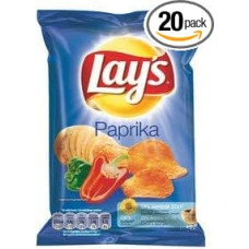 Lay's Chips Paprika 40 g | 20x | Bendras svoris 800 g