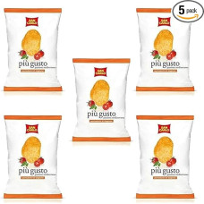 5 x San Carlo più gusto Passione Mediterranea traškučiai Sūdyti bulvių traškučiai 50 g