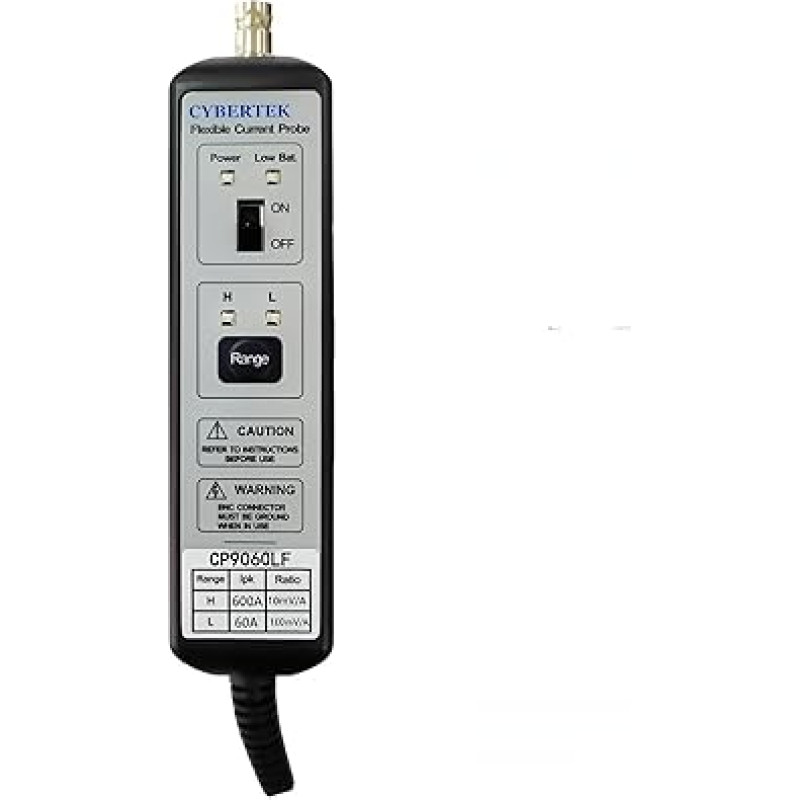 CYBERTEK ZHIYONG Osciloskopas Žemo dažnio lankstus srovės zondas CP9060LF CP9120LF CP9300LF CP9600LF CP9121LF CP9301LF CP9601LF Srovės zondas 600kHz tikslumas 2% BNC sąsaja (CP9601LF 6kA 600kHz)