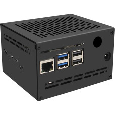 Geekworm X1202-C1 Metal Case for Raspberry Pi 5 & X1202 UPS Shield